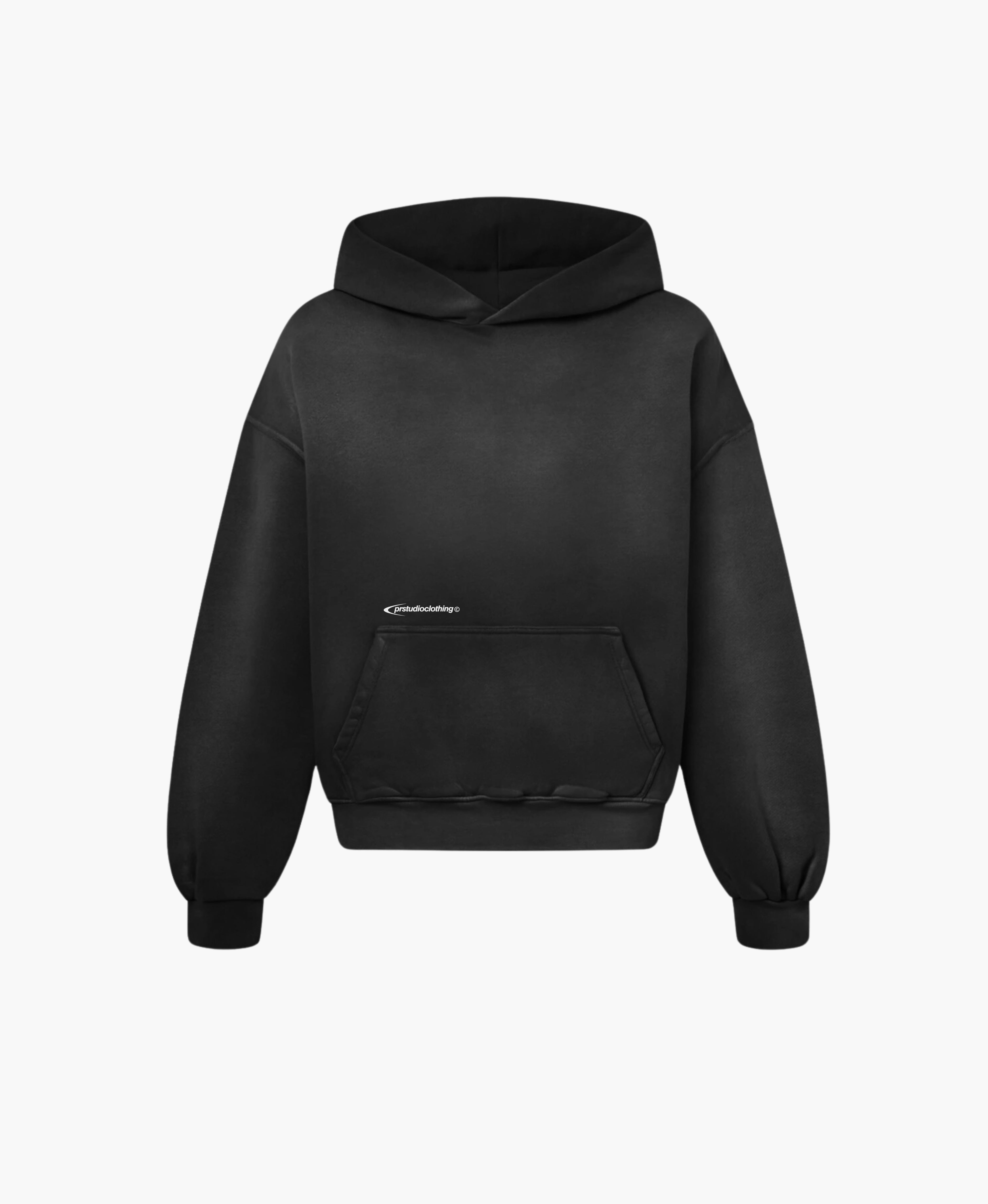 THE PR HOODIE (VINTAGE BLACK) – PR STUDIO CLO